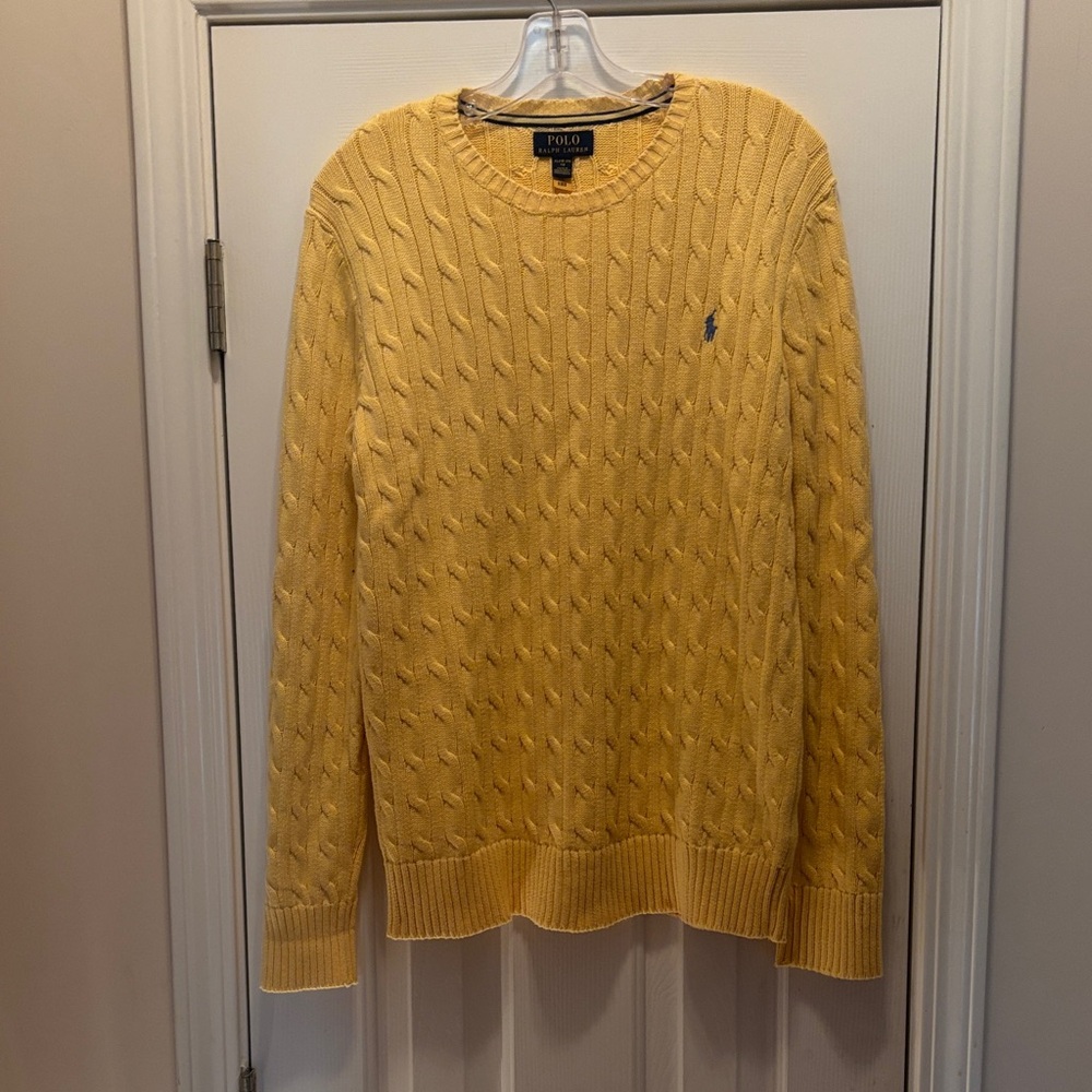 Polo by Ralph Lauren Mustard Cable Knit Sweater